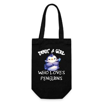 Juste une fille qui aime les pingouins - Sac à bouteille - noir - Devant