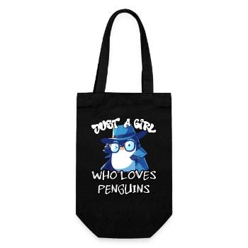 Juste une fille qui aime les pingouins - Sac à bouteille - noir - Devant