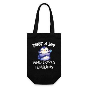 Juste un garçon qui aime les pingouins - Sac à bouteille - noir - Devant