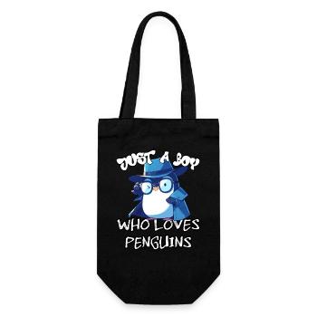 Juste un garçon qui aime les pingouins - Sac à bouteille - noir - Devant