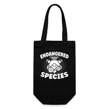 Endangered Species - Motor Verbrenner Design - Geschenkbeutel für Flaschen - Schwarz - Vorne