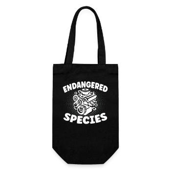 Endangered Species - Motor Verbrenner Design - Geschenkbeutel für Flaschen - Schwarz - Vorne