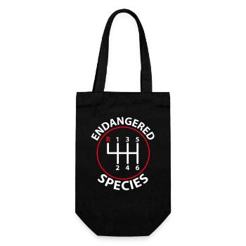 Endangered Species - Motor Verbrenner Design - Geschenkbeutel für Flaschen - Schwarz - Vorne