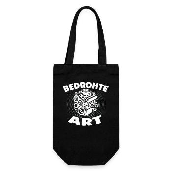Bedrohte Art - Verbrennungsmotor Auto Design - Geschenkbeutel für Flaschen - Schwarz - Vorne