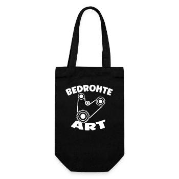 Bedrohte Art - Verbrennungsmotor Auto Design - Geschenkbeutel für Flaschen - Schwarz - Vorne