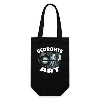 Bedrohte Art - Verbrennungsmotor Auto Design - Geschenkbeutel für Flaschen - Schwarz - Vorne