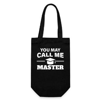 You can call me Master Abschluss Design - Geschenkbeutel für Flaschen - Schwarz - Vorne