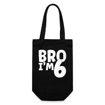 Frère, j’ai 6 ans - Sac à bouteille - noir - Devant
