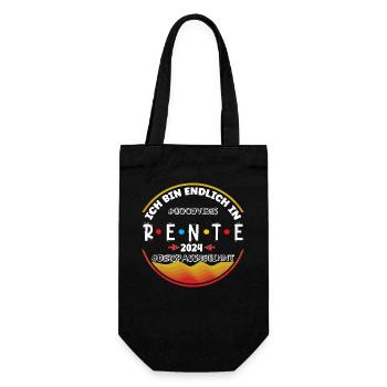 Retirement 2024 - the fun begins - Gift Bag for Bottles - black - Front
