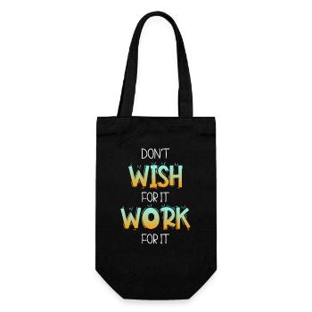 Je ne souhaite pas que ça travaille pour ça - Sac à bouteille - noir - Devant