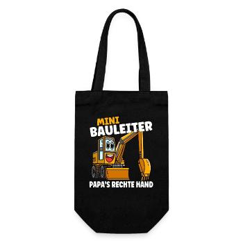 Le bras droit de papa, petit chef de chantier - Sac à bouteille - noir - Devant