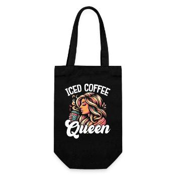 Iced Coffee Queen - Gift Bag for Bottles - black - Front