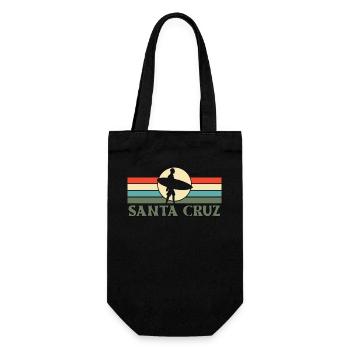 Santa Cruz, CA, California - Gift Bag for Bottles - black - Front