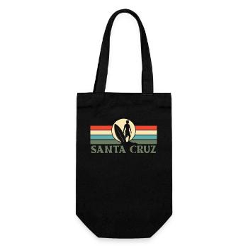 Santa Cruz, CA, California - Gift Bag for Bottles - black - Front
