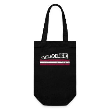Vintage Philadelphia Retro Design - Gift Bag for Bottles - black - Front