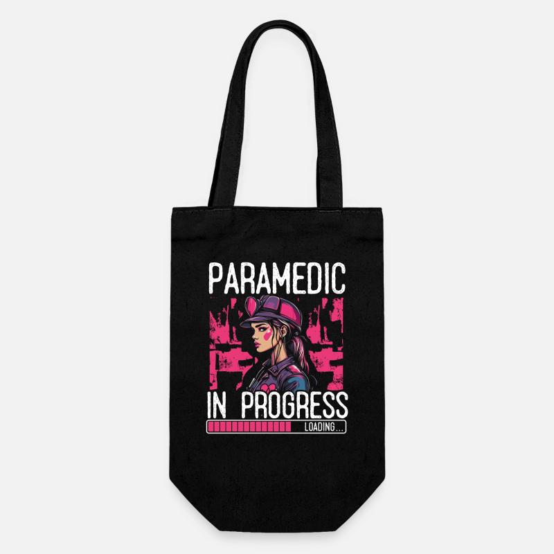 Paramedic in progress - Sanitäter, Notfallmedizin - Geschenkbeutel für Flaschen - Schwarz