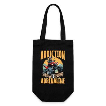 ADDICTION TO ADRENALINE - Quad Biking Adventure - Gift Bag for Bottles - black - Front