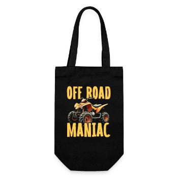 Offroad Maniac - Quad Biking Adventure Design - Gift Bag for Bottles - black - Front