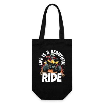LIFE IS A BEAUTIFUL RIDE - Aventure en quad - Sac à bouteille - noir - Devant