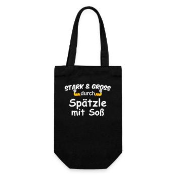 Stark & Groß with spaetzle with sauce - Gift Bag for Bottles - black - Front