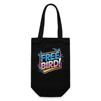Free Bird - frei wie ein Vogel - Gift Bag for Bottles - black - Front