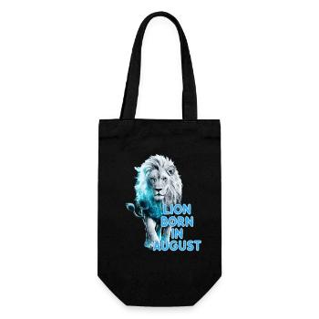 Zodiac sign Leo - born in August - Gift Bag for Bottles - black - Front