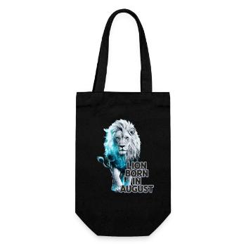Zodiac sign Leo - born in August - Gift Bag for Bottles - black - Front
