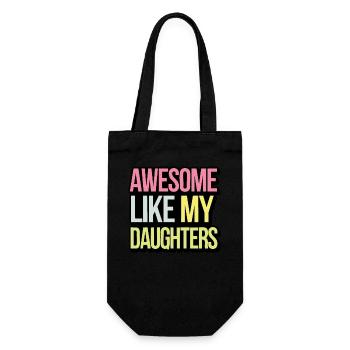Génial comme mes filles - Sac à bouteille - noir - Devant