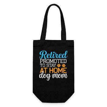Dog Mom Pension - stay at home dog mom - Gift Bag for Bottles - black - Front
