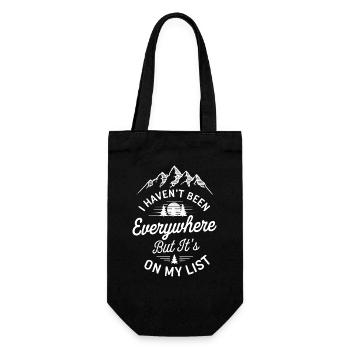 Je ne suis allé nulle part mais c’est sur ma liste - Sac à bouteille - noir - Devant
