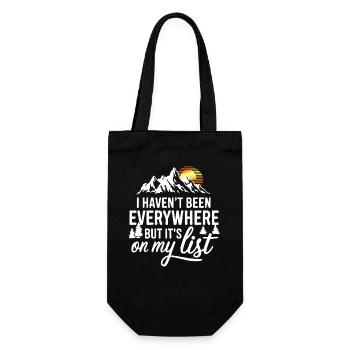 I haven’t been anywhere but its on my list - Geschenkbeutel für Flaschen - Schwarz - Vorne