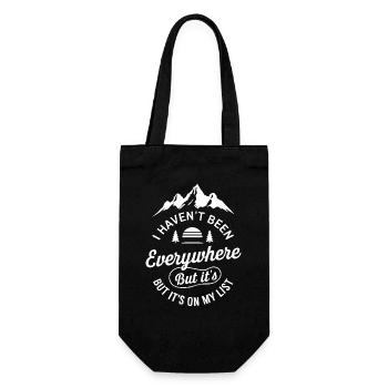 Je ne suis allé nulle part mais c’est sur ma liste - Sac à bouteille - noir - Devant