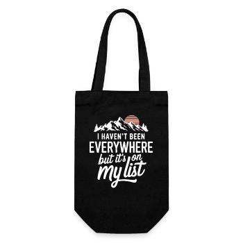 I haven’t been anywhere but its on my list - Geschenkbeutel für Flaschen - Schwarz - Vorne