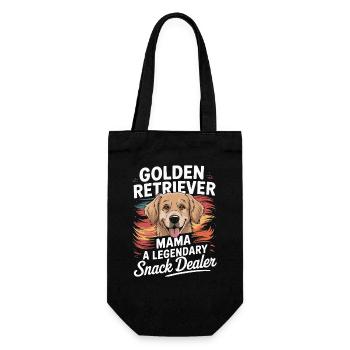 Golden Retriever Mom Mom, Snack Dealer - Gift Bag for Bottles - black - Front