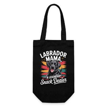 Labrador Mama Mama, Legendary Snack Dealer - Gift Bag for Bottles - black - Front