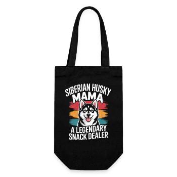 Siberian Husky Mama, marchand de collations légendaire - Sac à bouteille - noir - Devant