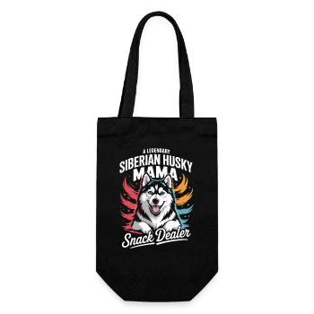 Siberian Husky Mama, marchand de collations légendaire - Sac à bouteille - noir - Devant