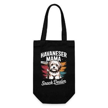 Maman bichon havanaise, vendeuse de snacks légendaire - Sac à bouteille - noir - Devant