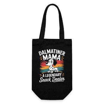Dalmatian Mom, Legendary Snack Dealer - Gift Bag for Bottles - black - Front