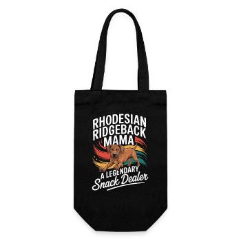 Rhodesian Ridgeback Mama, Legendary Snack Dealer - Gift Bag for Bottles - black - Front