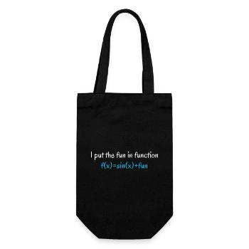 Funny Math Teacher Quote | Math Teacher Gifts - Gift Bag for Bottles - black - Front