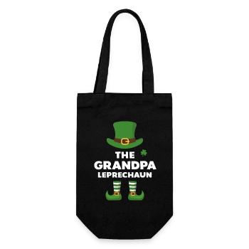 Der Opa Kobold - Geschenkbeutel für Flaschen - Schwarz - Vorne