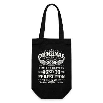Original 2008 Vintage Vintage Rétro Anniversaire - Sac à bouteille - noir - Devant