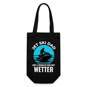 Jet ski pour les papas qui aiment s’amuser - Sac à bouteille - noir - Devant