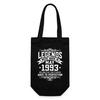 Les légendes sont nées en mai 1993 - Sac à bouteille - noir - Devant