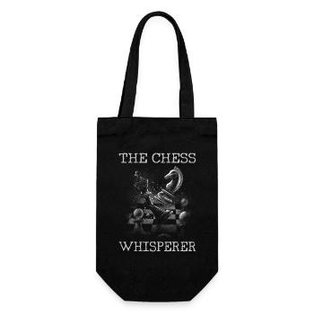 The Chess Whisperer - Gift Bag for Bottles - black - Front
