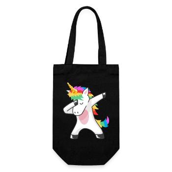 Dabbing Unicorn Dab Dance - Gift Bag for Bottles - black - Front
