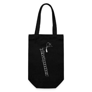 ladder of success - Gift Bag for Bottles - black - Front