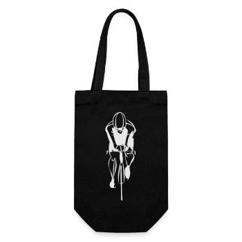 cyclist cycling bmx bike sport mountain biking hobby - Gift Bag for Bottles - black - Front