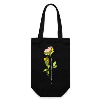 Rose - Sac à bouteille - noir - Devant